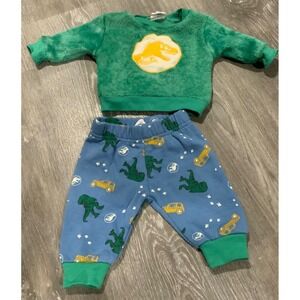 Universal Studios Baby Boys Jurassic Park 2 pc Sweat Pants Set Size 0-3M